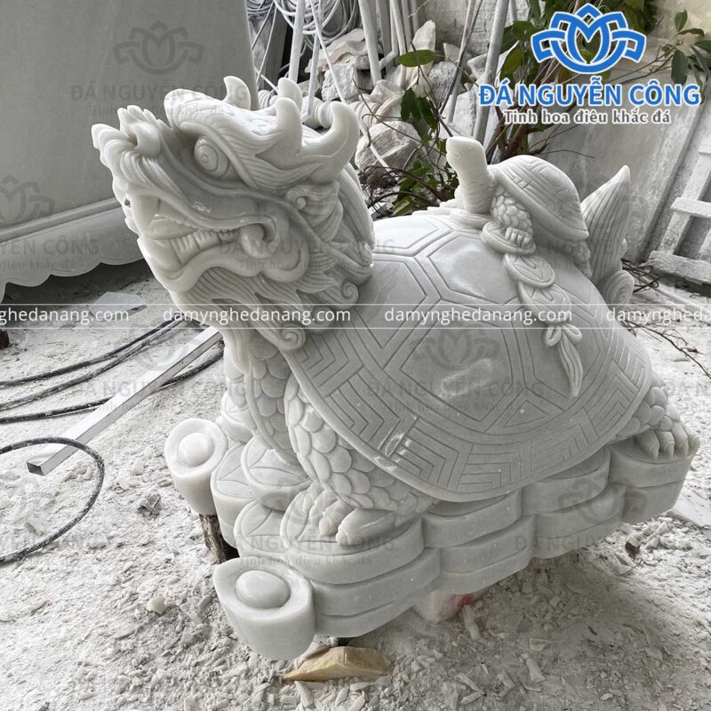 tượng rùa hoá rồng cao 60